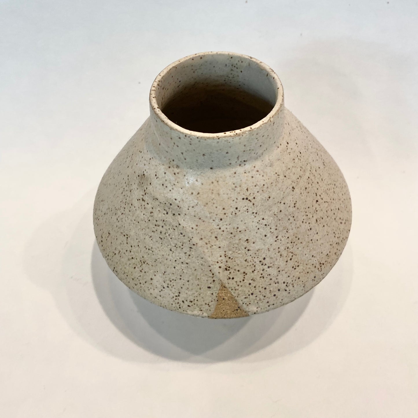 small oatmeal vase