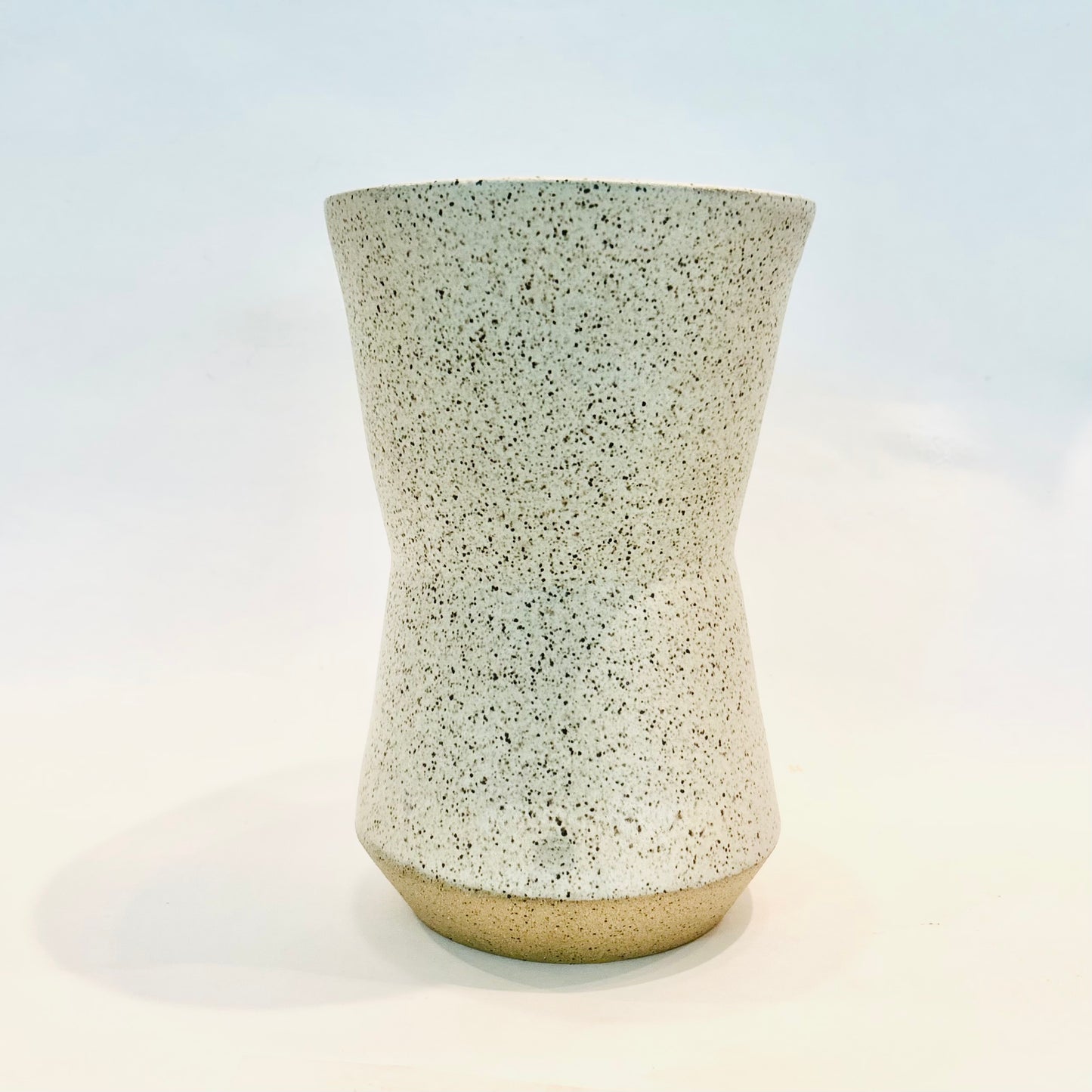 large walnut spice vase