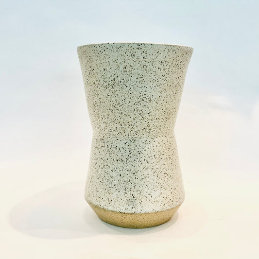 large walnut spice vase