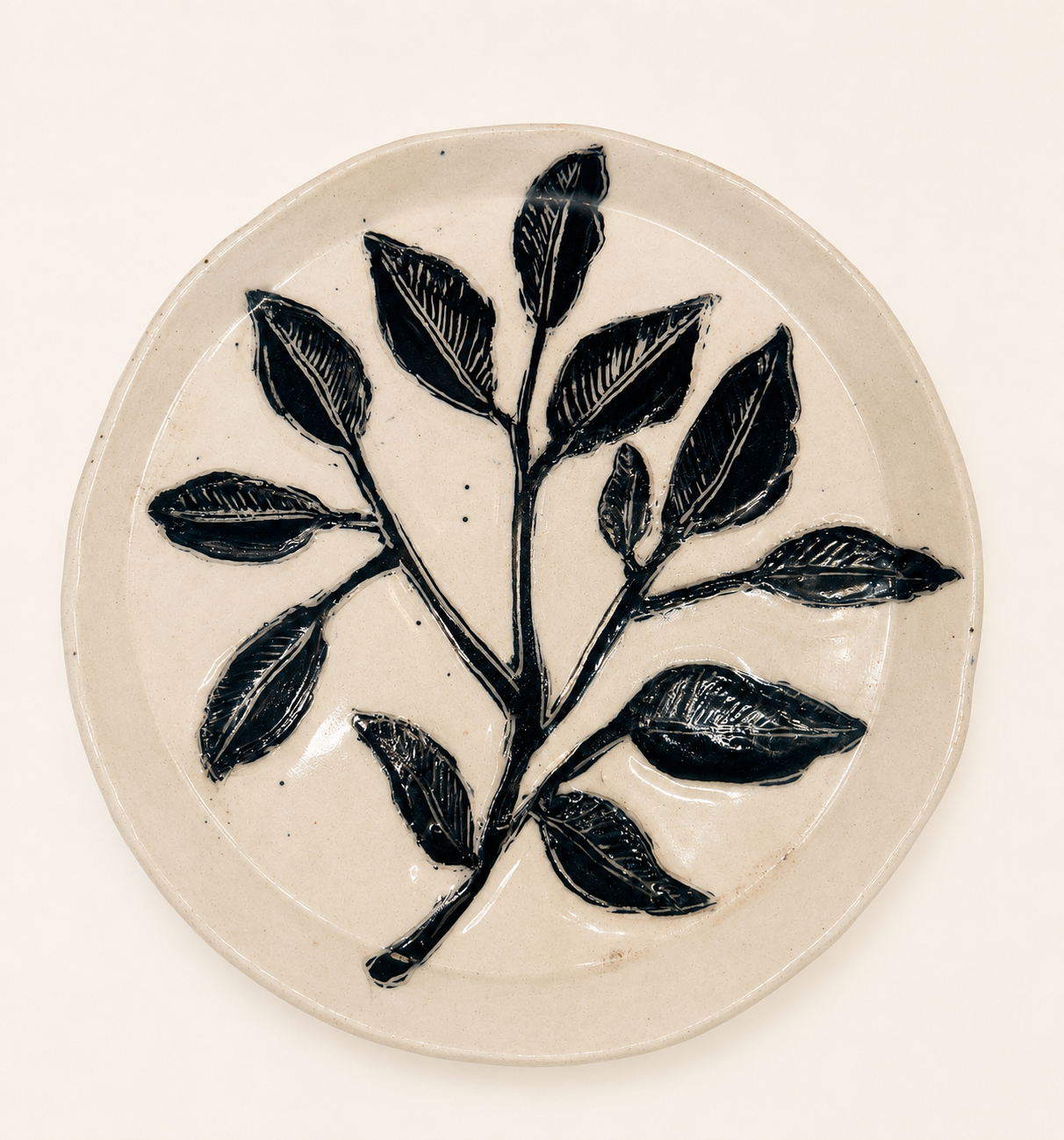 set of 4 hand painted plates