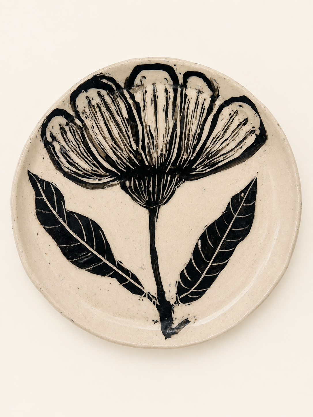 set of 4 hand painted plates