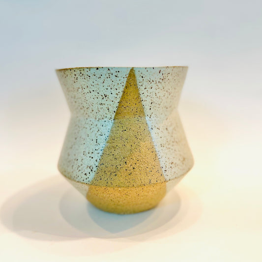 large walnut vase