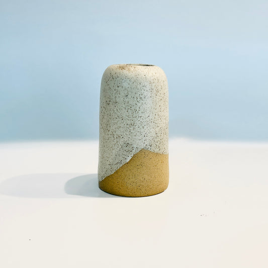 rounded walnut vase